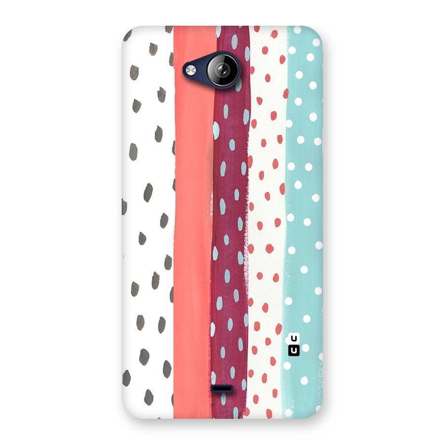 Polka Brush Art Back Case for Canvas Play Q355