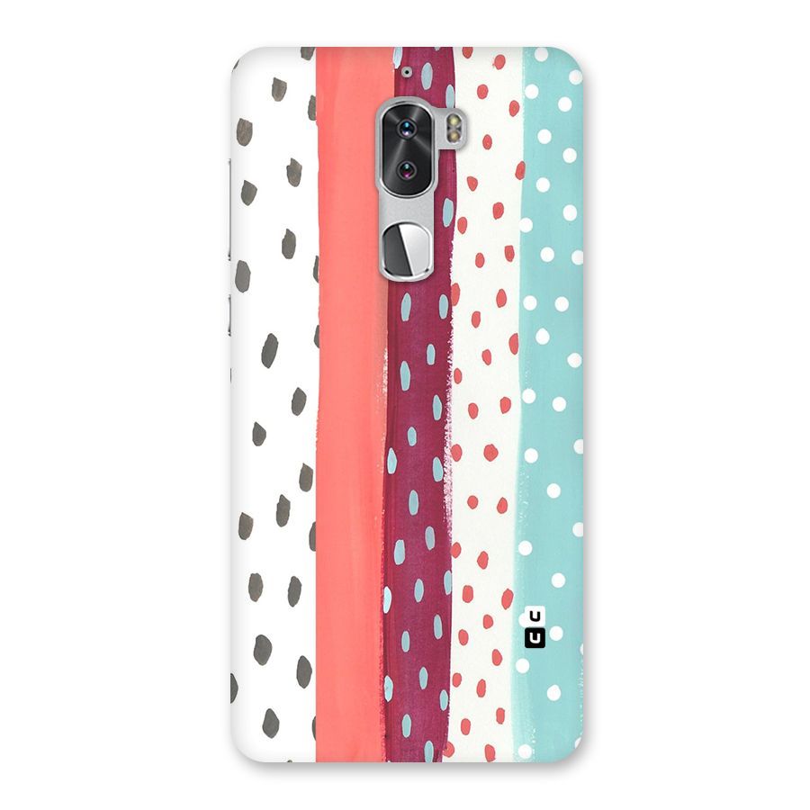 Polka Brush Art Back Case for Coolpad Cool 1