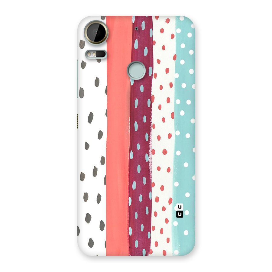 Polka Brush Art Back Case for Desire 10 Pro
