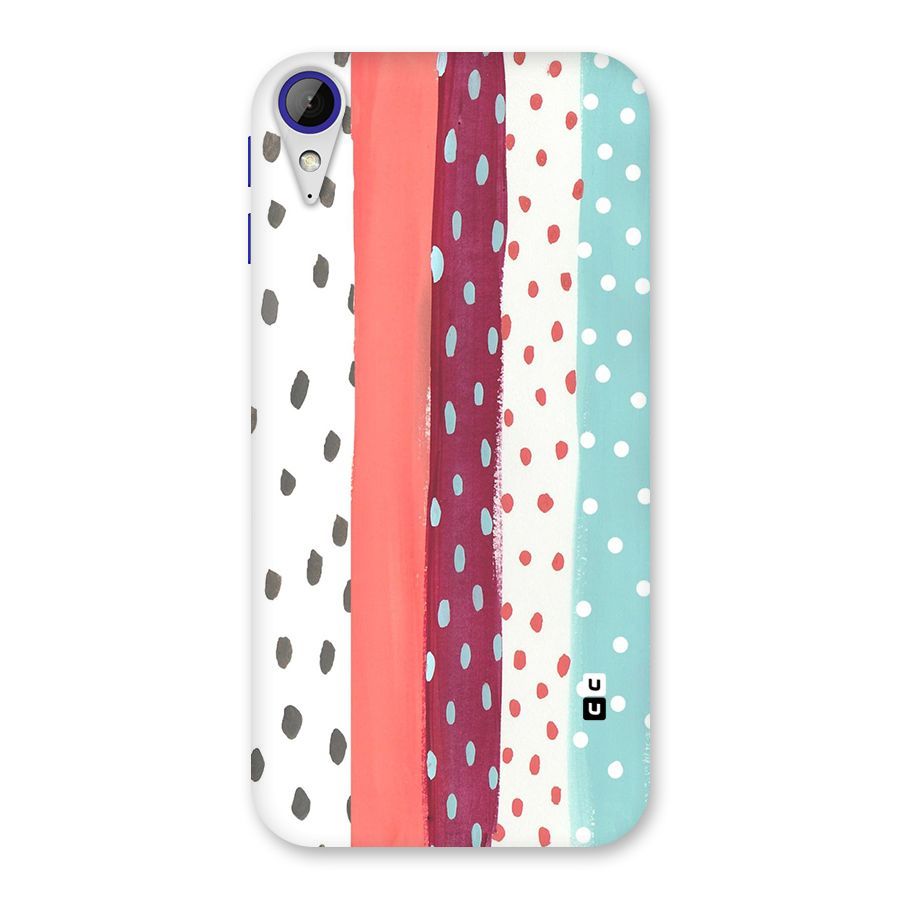 Polka Brush Art Back Case for Desire 830