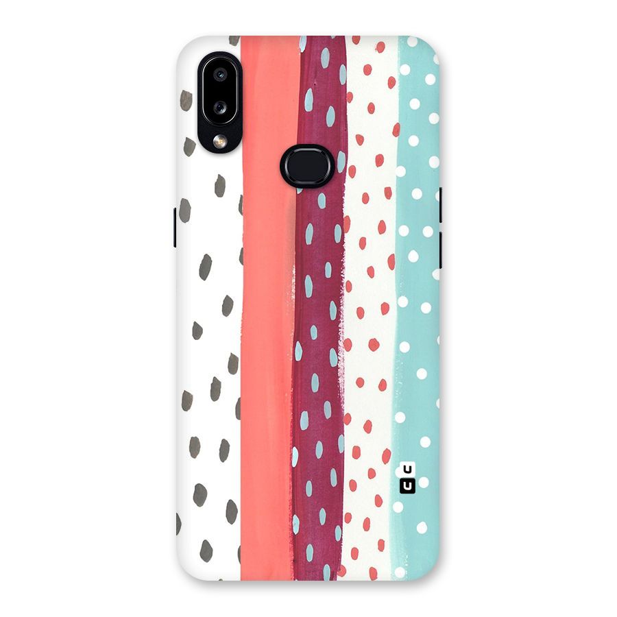 Polka Brush Art Back Case for Galaxy A10s