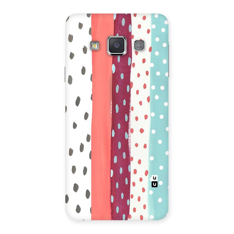 Polka Brush Art Back Case for Galaxy A3