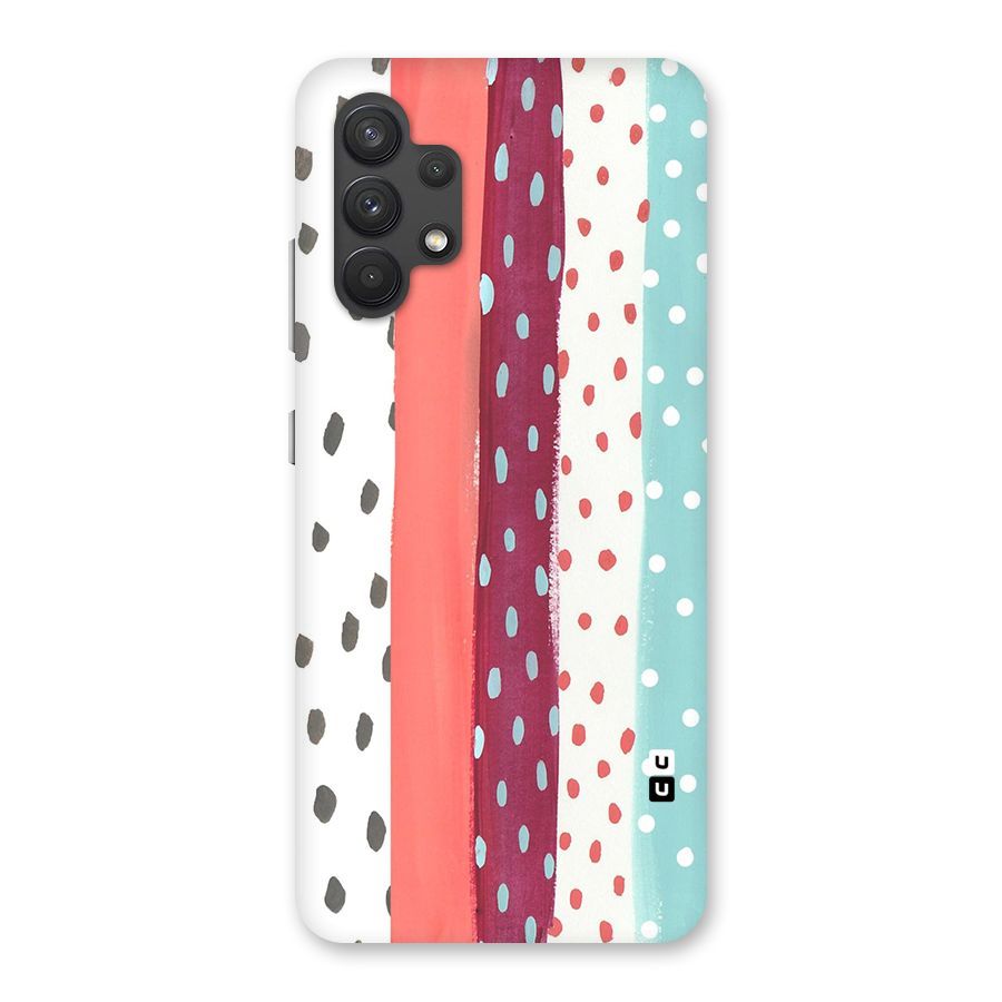 Polka Brush Art Back Case for Galaxy A32
