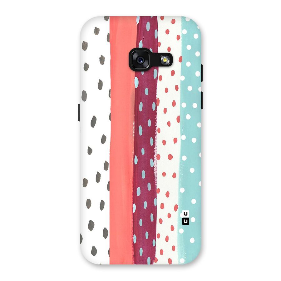 Polka Brush Art Back Case for Galaxy A3 (2017)