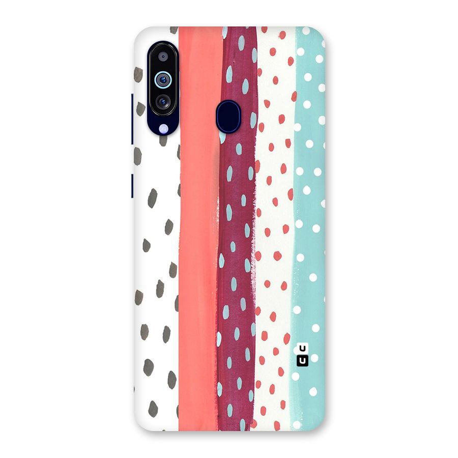 Polka Brush Art Back Case for Galaxy A60