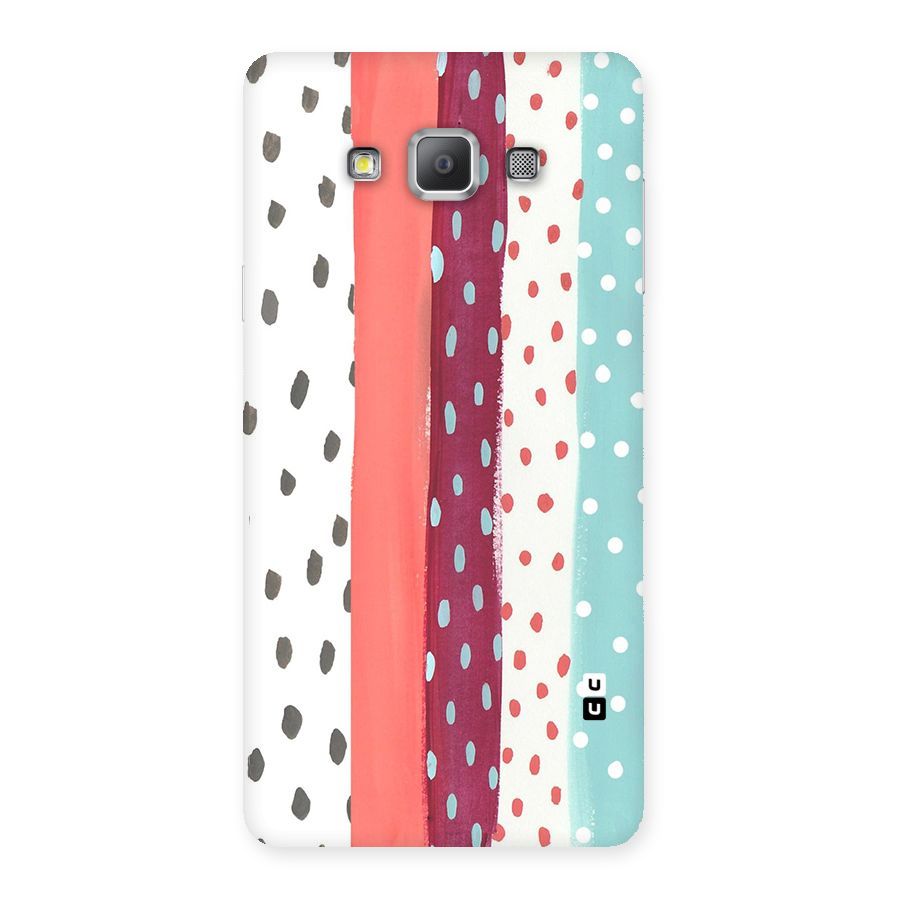 Polka Brush Art Back Case for Galaxy A7