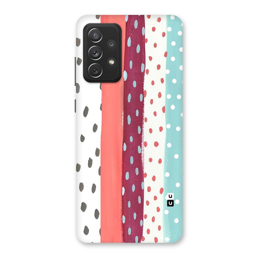 Polka Brush Art Back Case for Galaxy A72