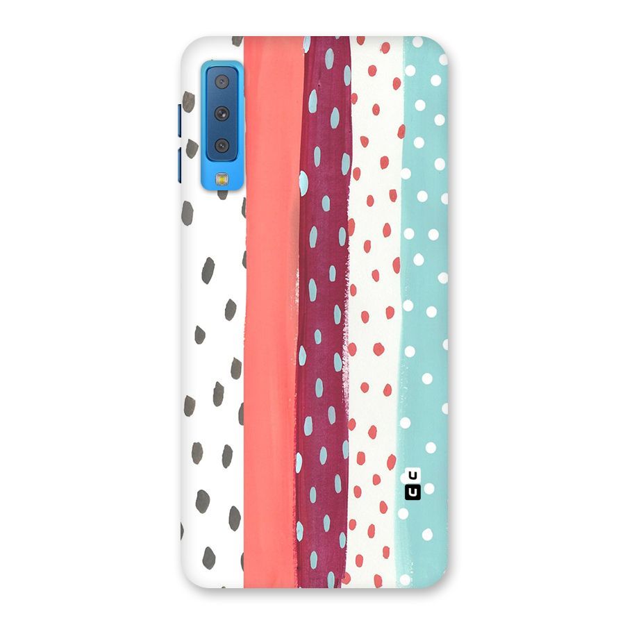 Polka Brush Art Back Case for Galaxy A7 (2018)
