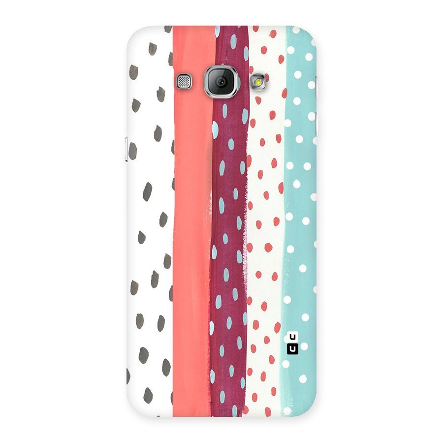 Polka Brush Art Back Case for Galaxy A8