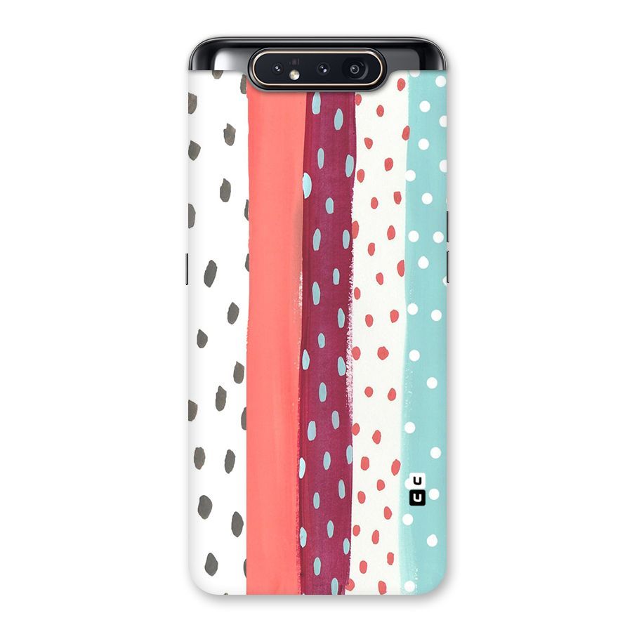 Polka Brush Art Back Case for Galaxy A80