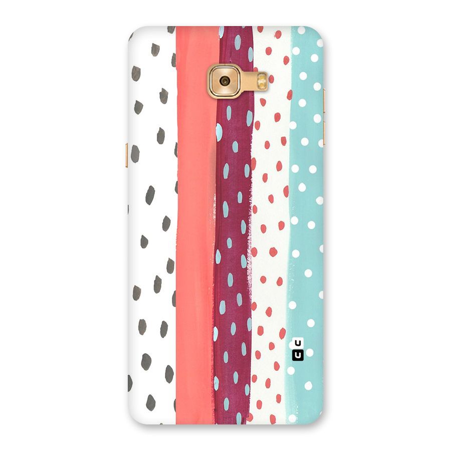 Polka Brush Art Back Case for Galaxy C9 Pro