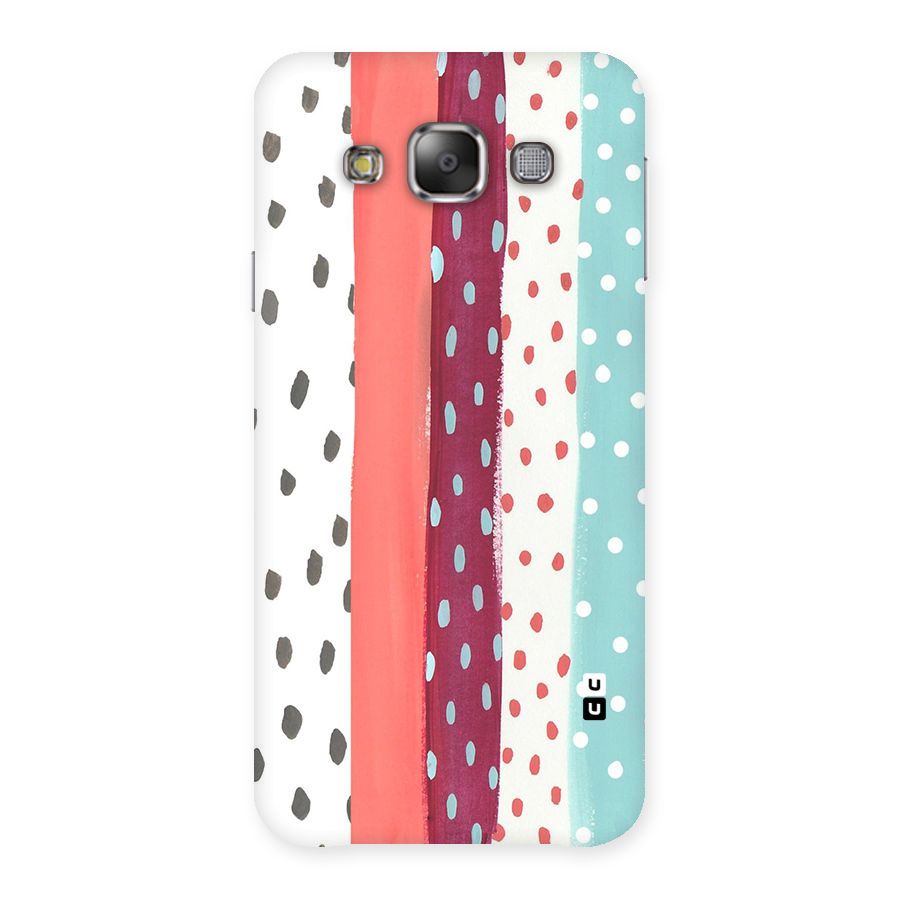 Polka Brush Art Back Case for Galaxy E7