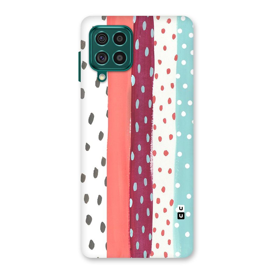 Polka Brush Art Back Case for Galaxy F62