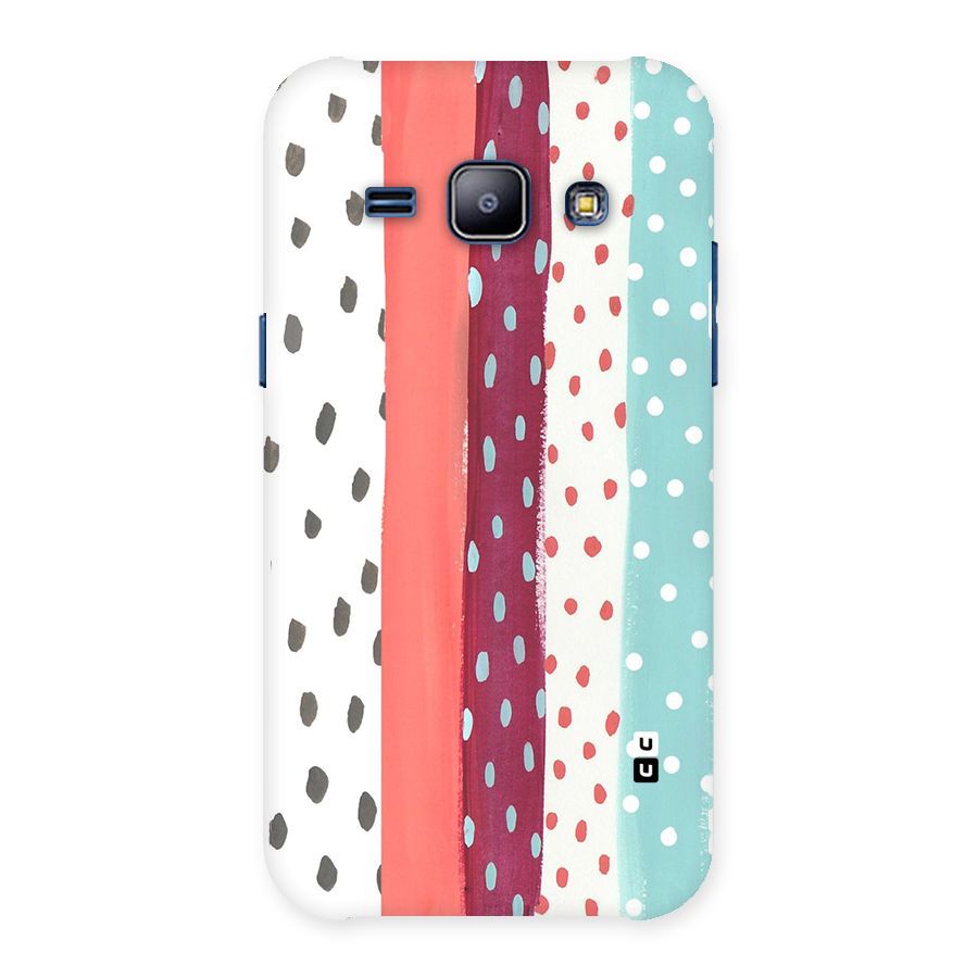 Polka Brush Art Back Case for Galaxy J1