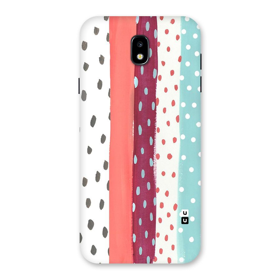 Polka Brush Art Back Case for Galaxy J7 Pro