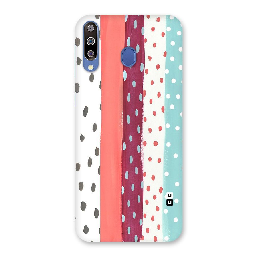 Polka Brush Art Back Case for Galaxy M30
