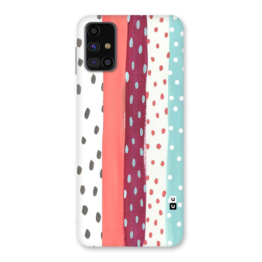 Polka Brush Art Back Case for Galaxy M31s