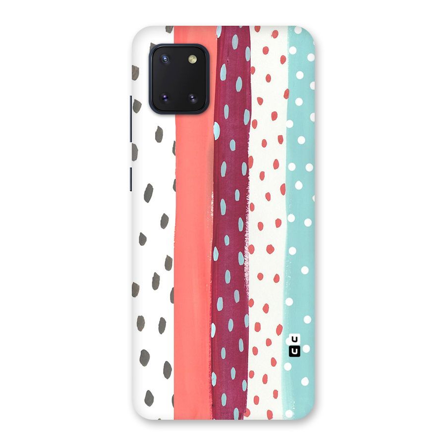 Polka Brush Art Back Case for Galaxy Note 10 Lite