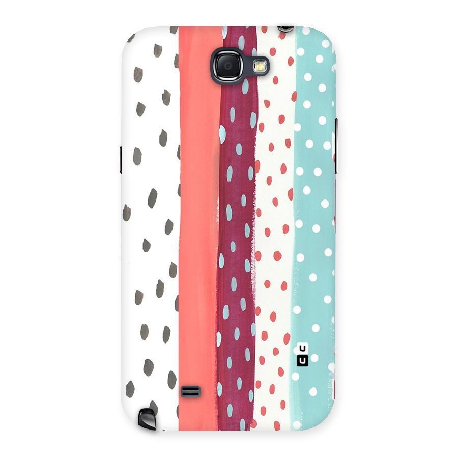 Polka Brush Art Back Case for Galaxy Note 2