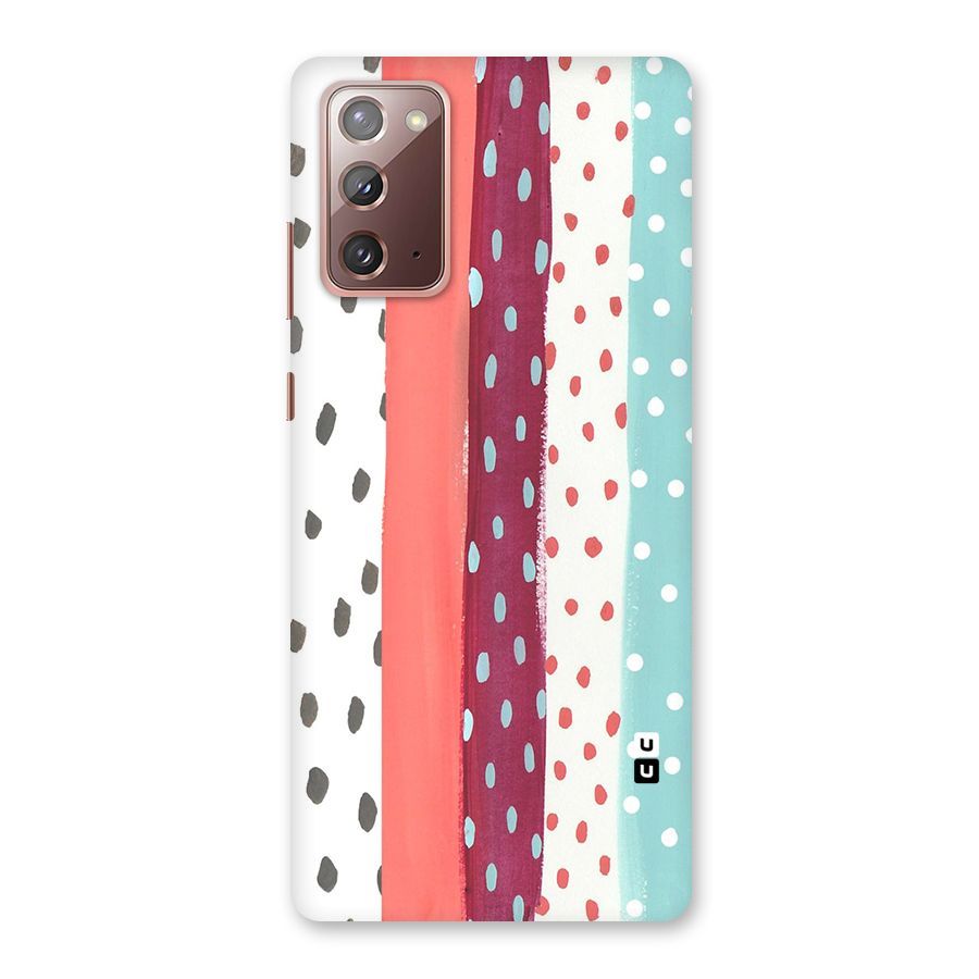 Polka Brush Art Back Case for Galaxy Note 20