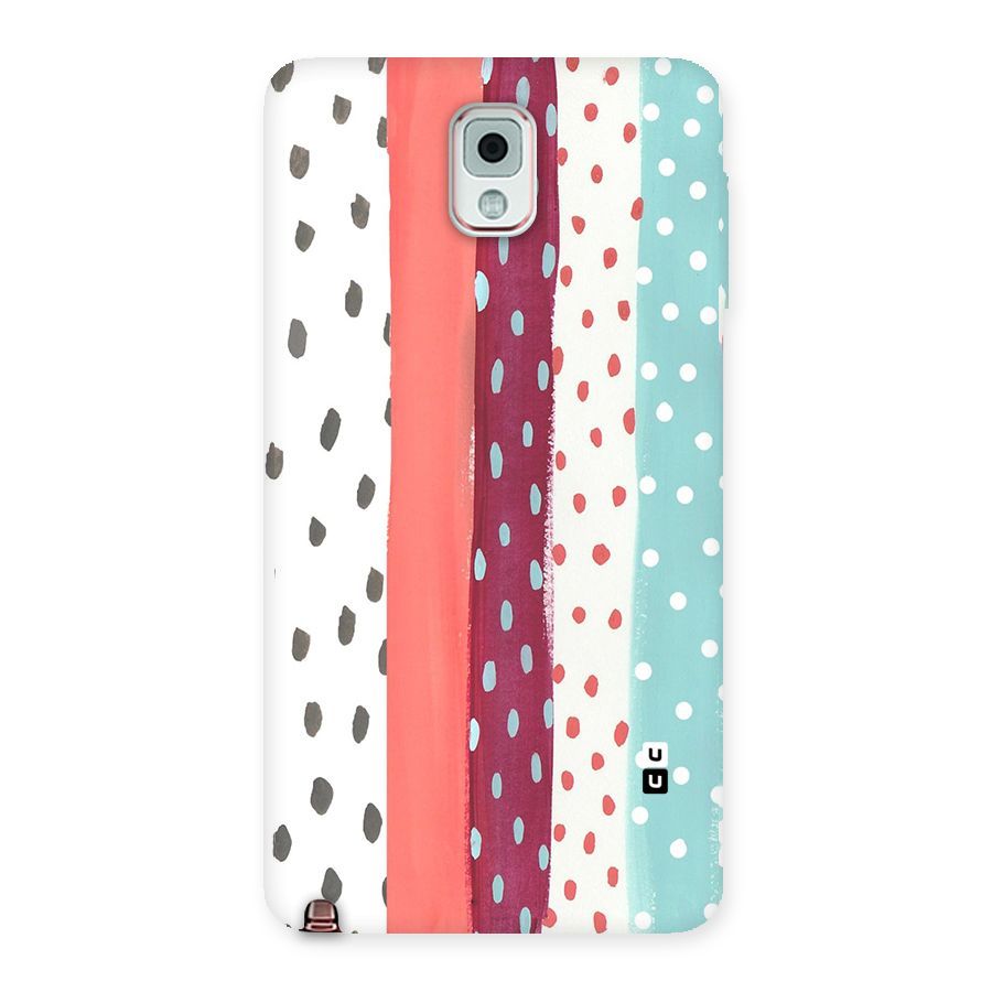 Polka Brush Art Back Case for Galaxy Note 3