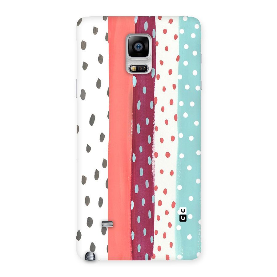 Polka Brush Art Back Case for Galaxy Note 4