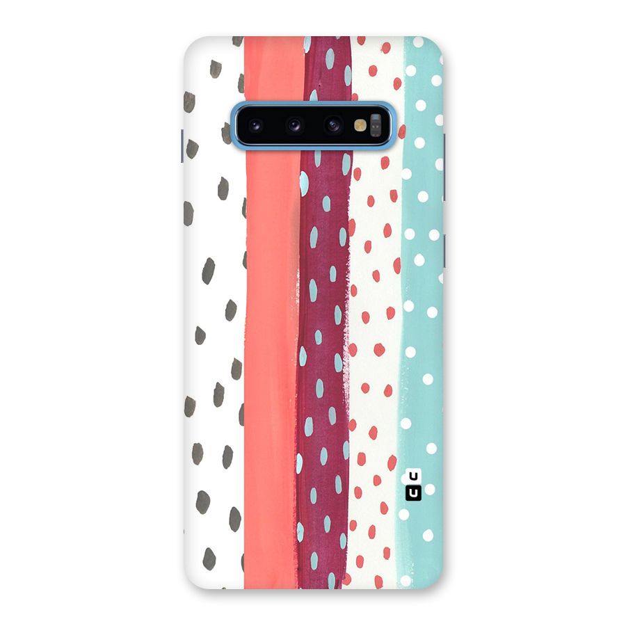Polka Brush Art Back Case for Galaxy S10 Plus