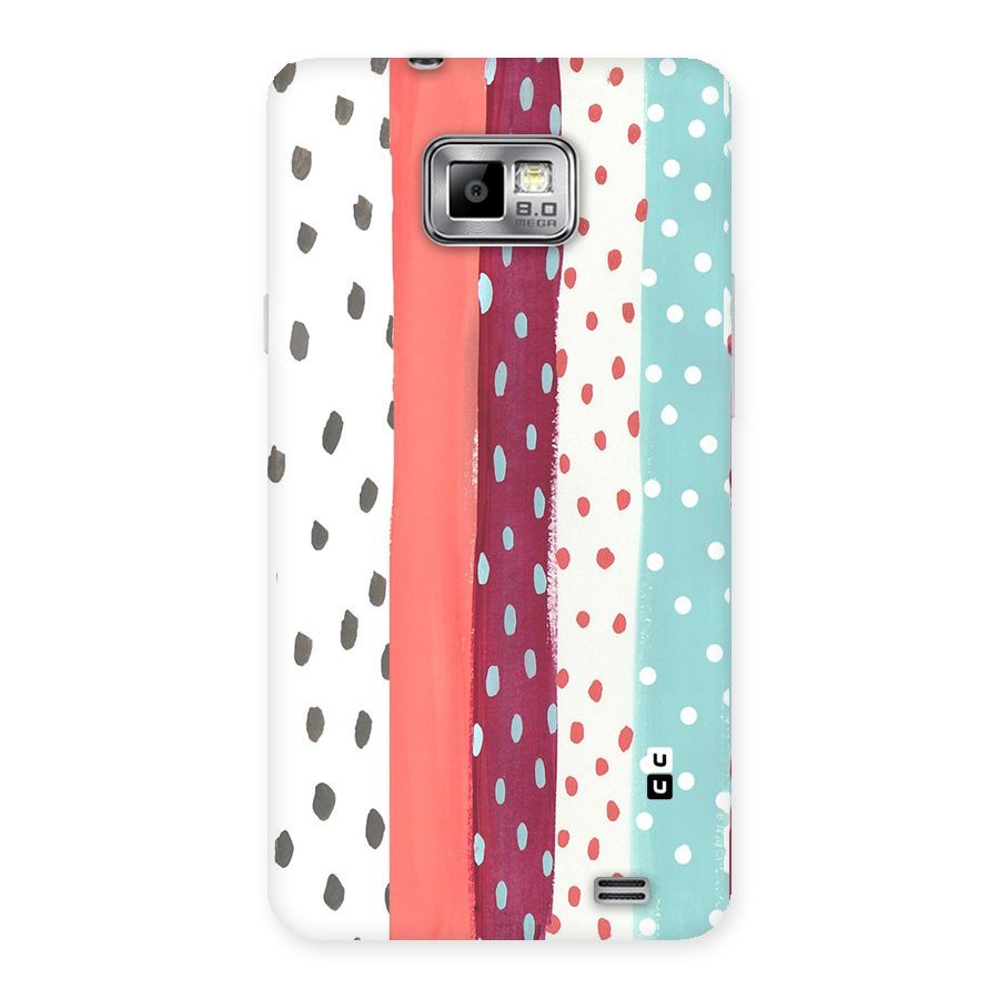 Polka Brush Art Back Case for Galaxy S2
