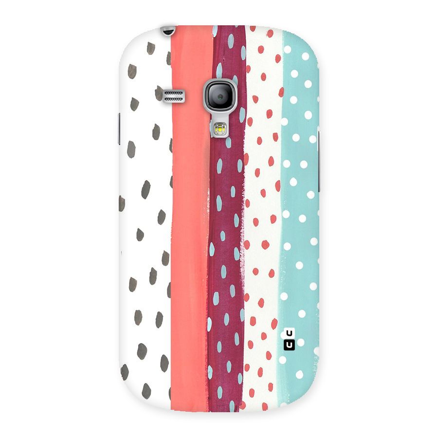 Polka Brush Art Back Case for Galaxy S3 Mini
