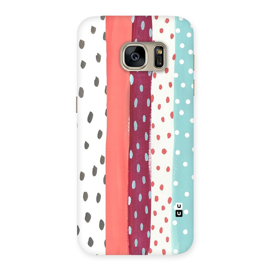 Polka Brush Art Back Case for Galaxy S7