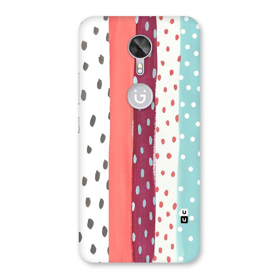 Polka Brush Art Back Case for Gionee A1