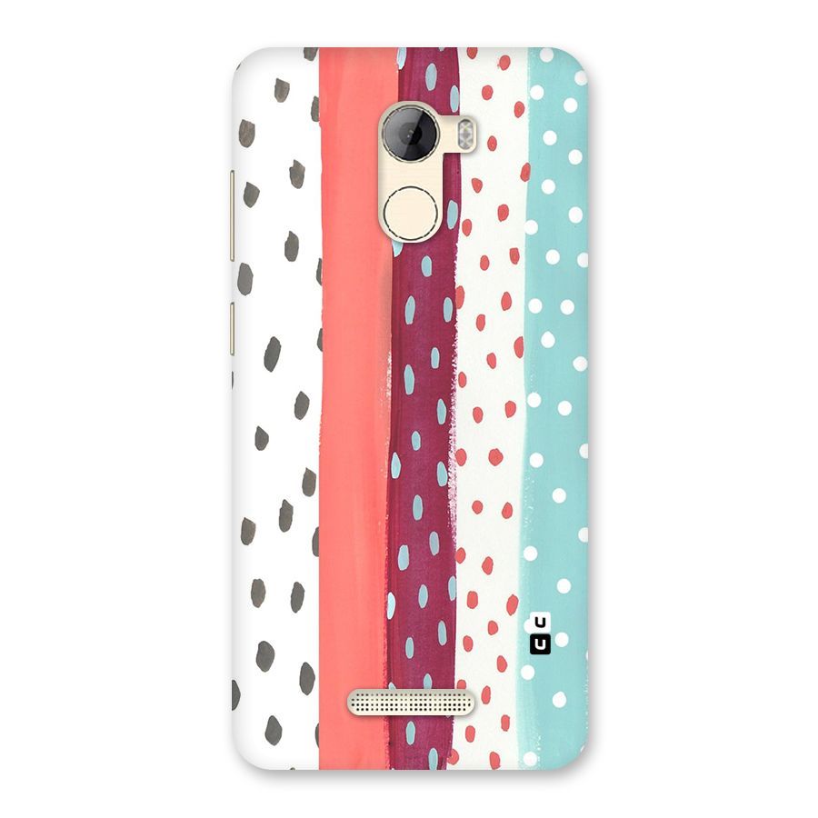 Polka Brush Art Back Case for Gionee A1 LIte
