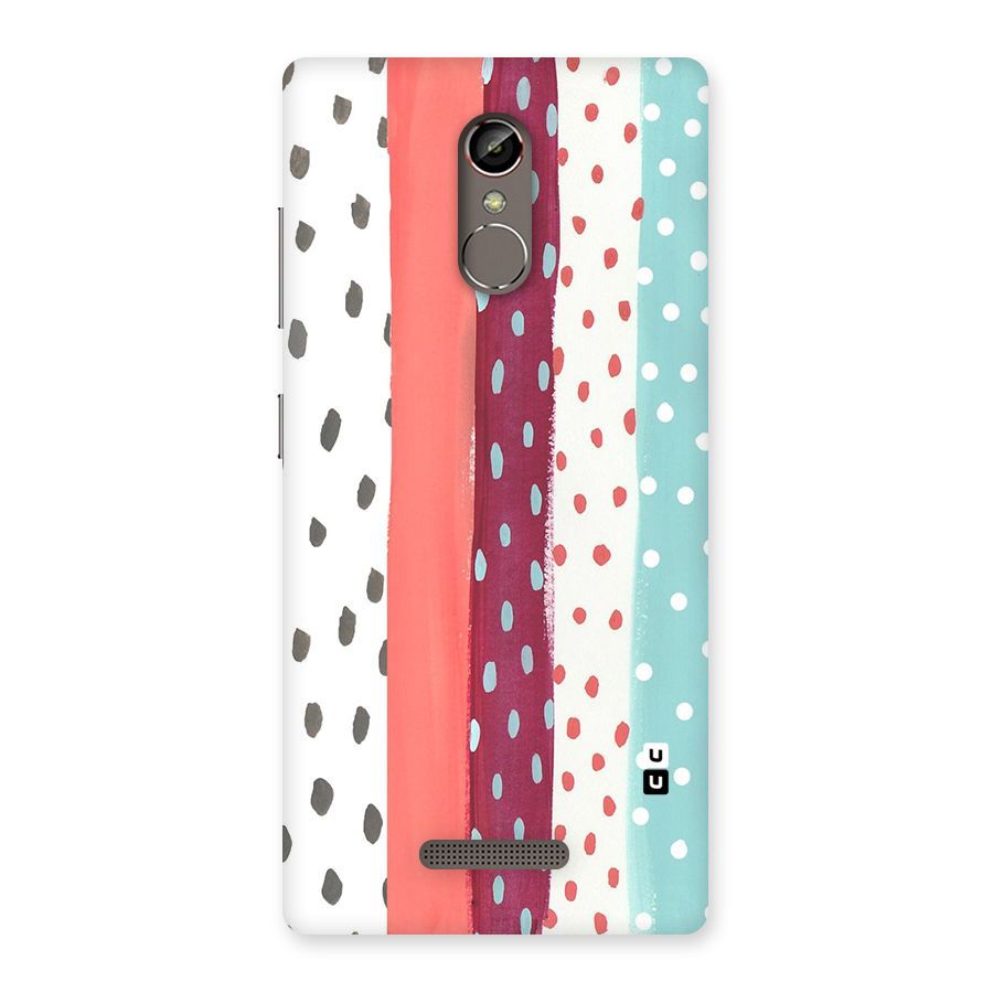 Polka Brush Art Back Case for Gionee S6s