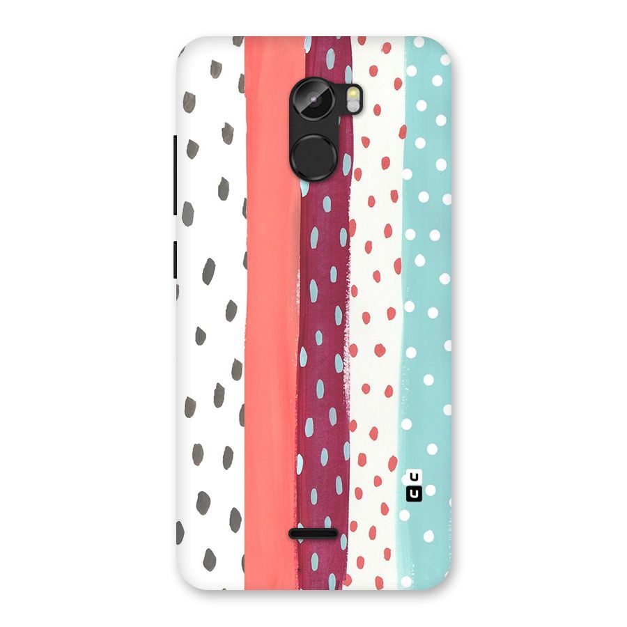 Polka Brush Art Back Case for Gionee X1