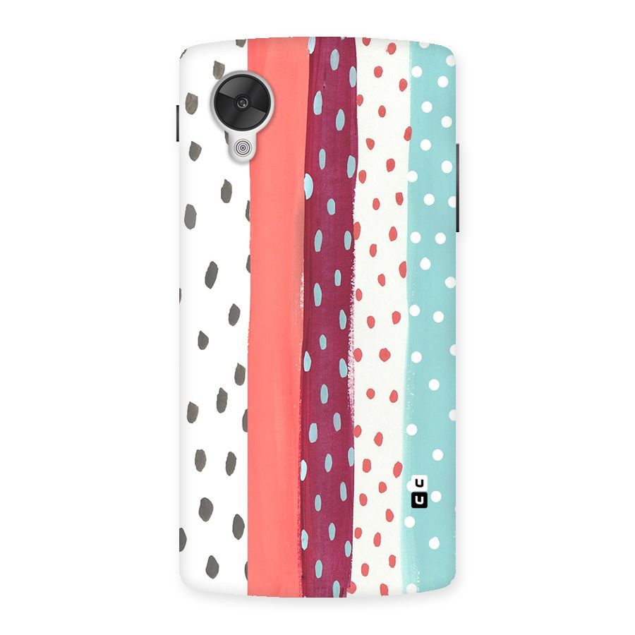 Polka Brush Art Back Case for Google Nexsus 5