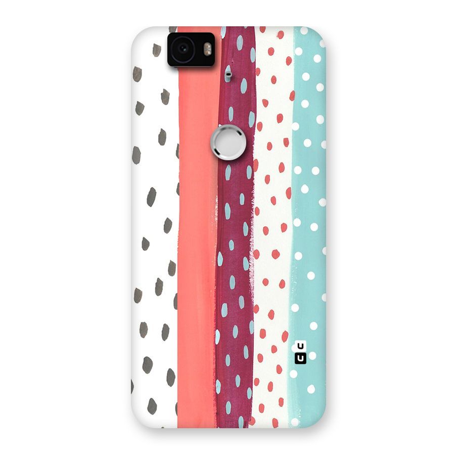 Polka Brush Art Back Case for Google Nexus-6P