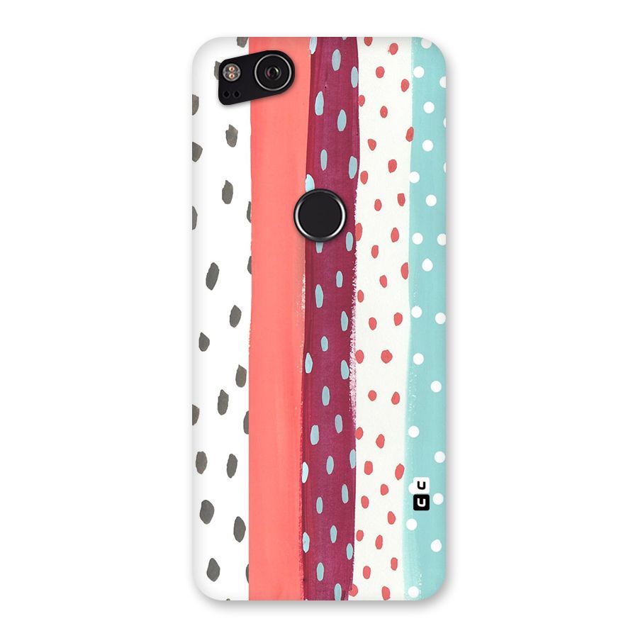 Polka Brush Art Back Case for Google Pixel 2