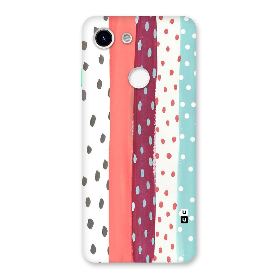 Polka Brush Art Back Case for Google Pixel 3