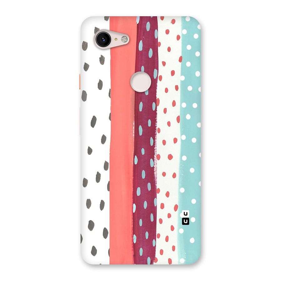 Polka Brush Art Back Case for Google Pixel 3 XL