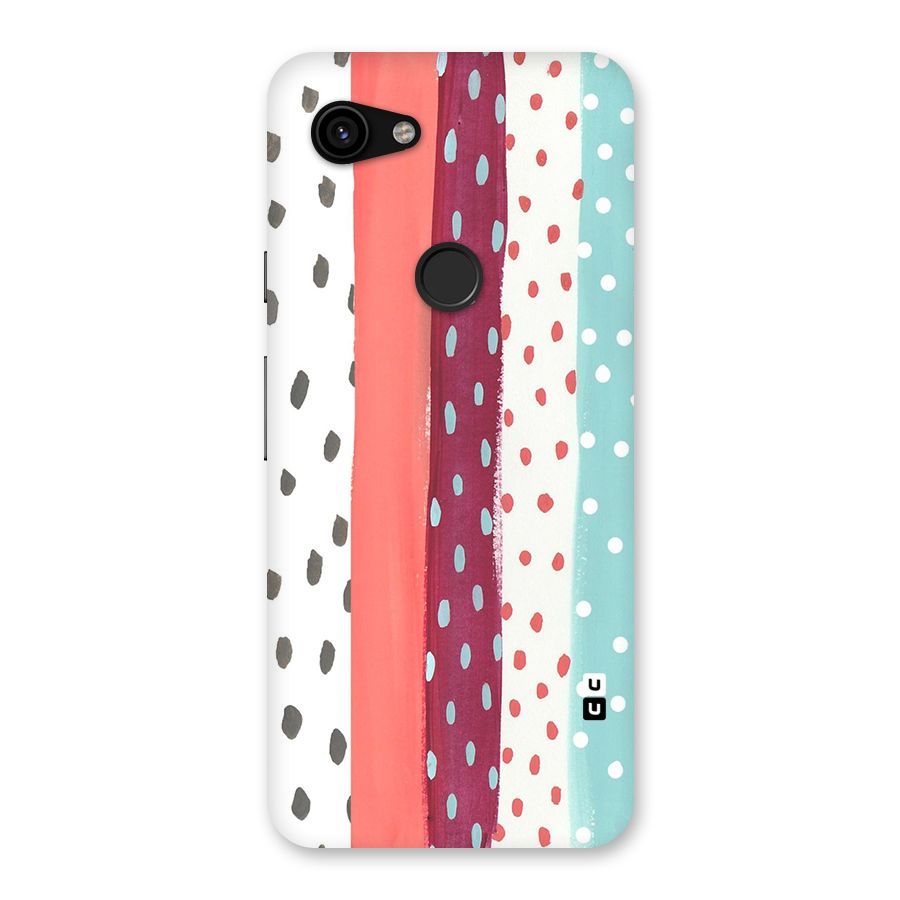 Polka Brush Art Back Case for Google Pixel 3a