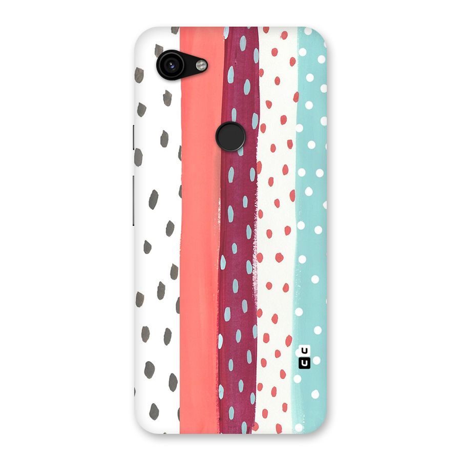 Polka Brush Art Back Case for Google Pixel 3a XL
