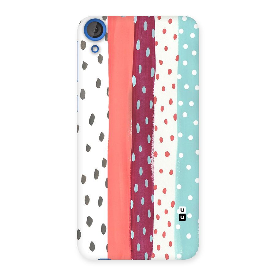 Polka Brush Art Back Case for HTC Desire 820
