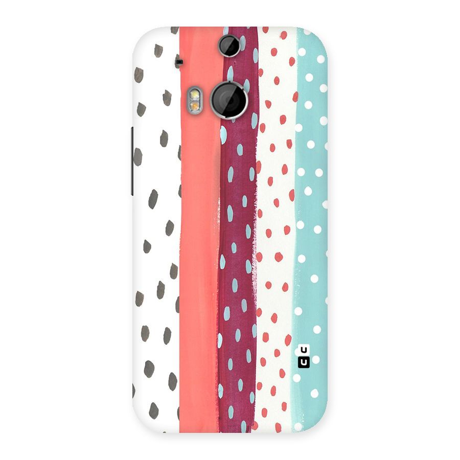 Polka Brush Art Back Case for HTC One M8