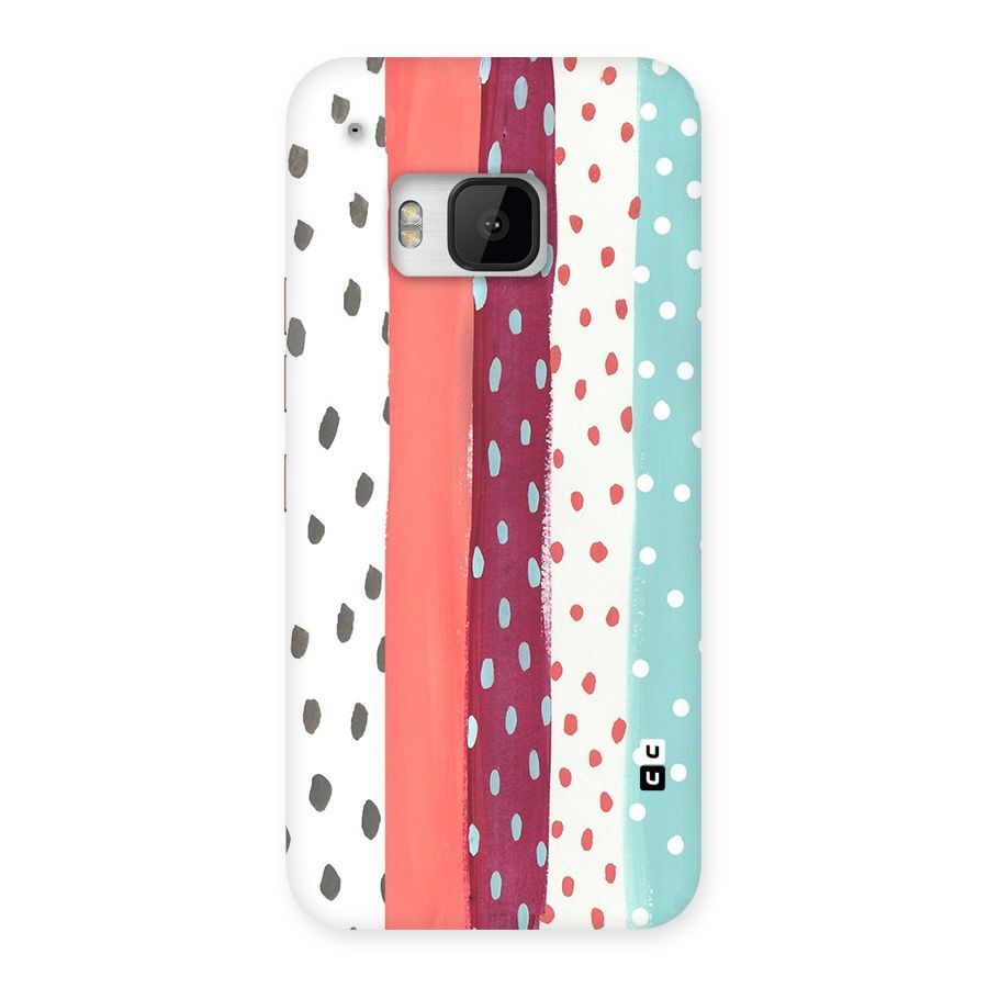 Polka Brush Art Back Case for HTC One M9