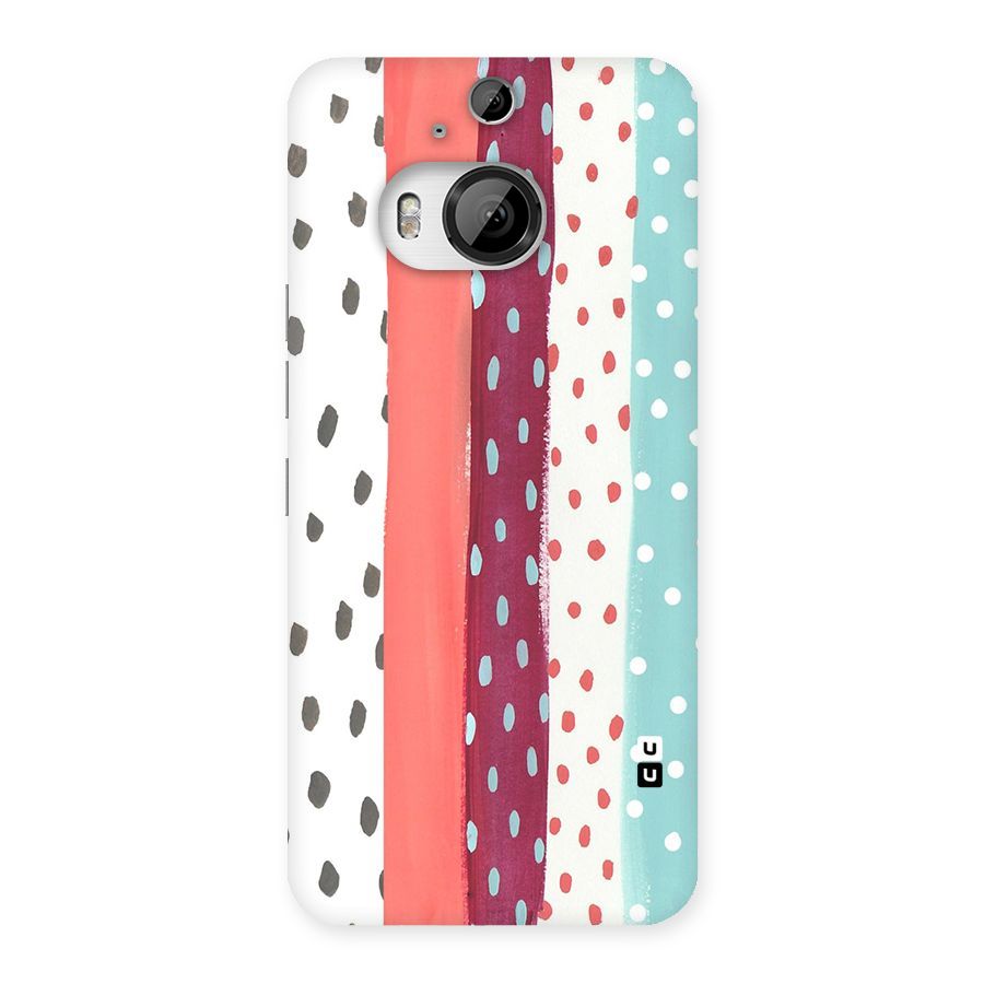 Polka Brush Art Back Case for HTC One M9 Plus