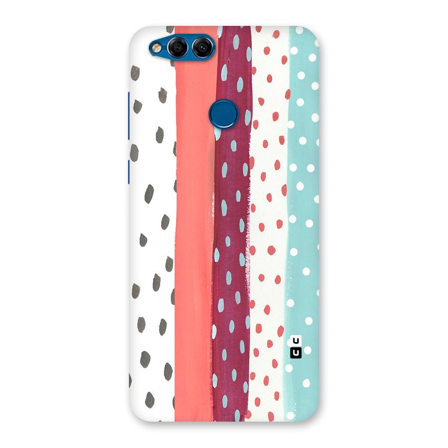 Polka Brush Art Back Case for Honor 7X