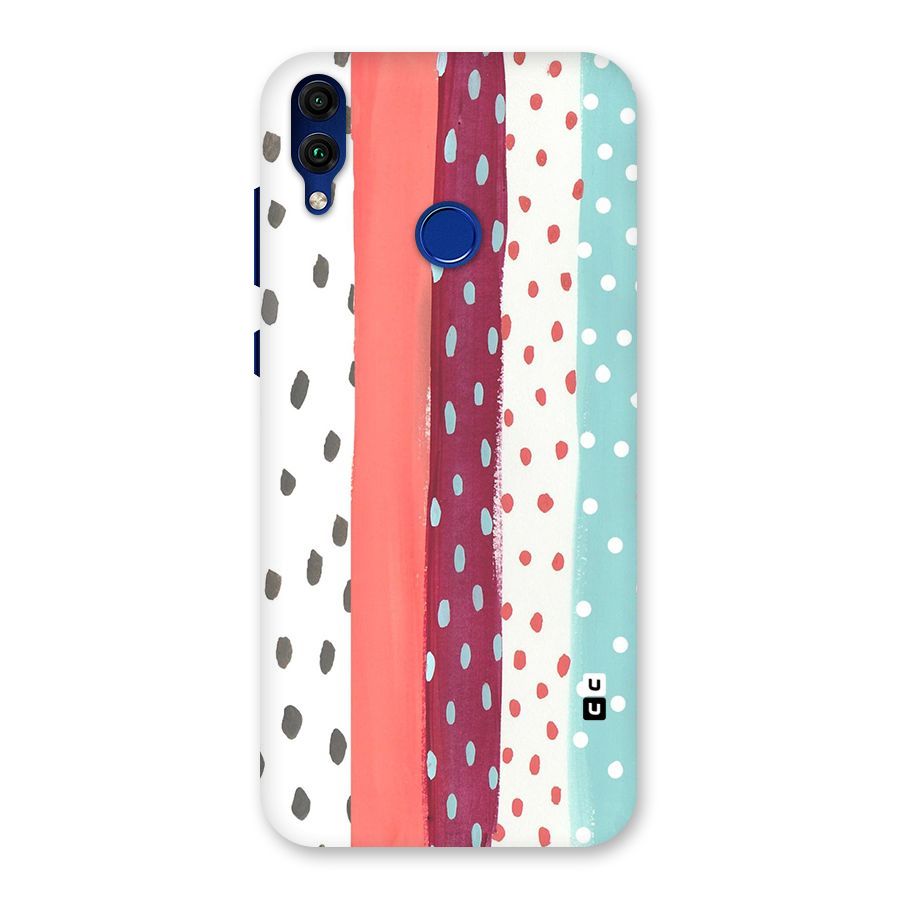 Polka Brush Art Back Case for Honor 8C