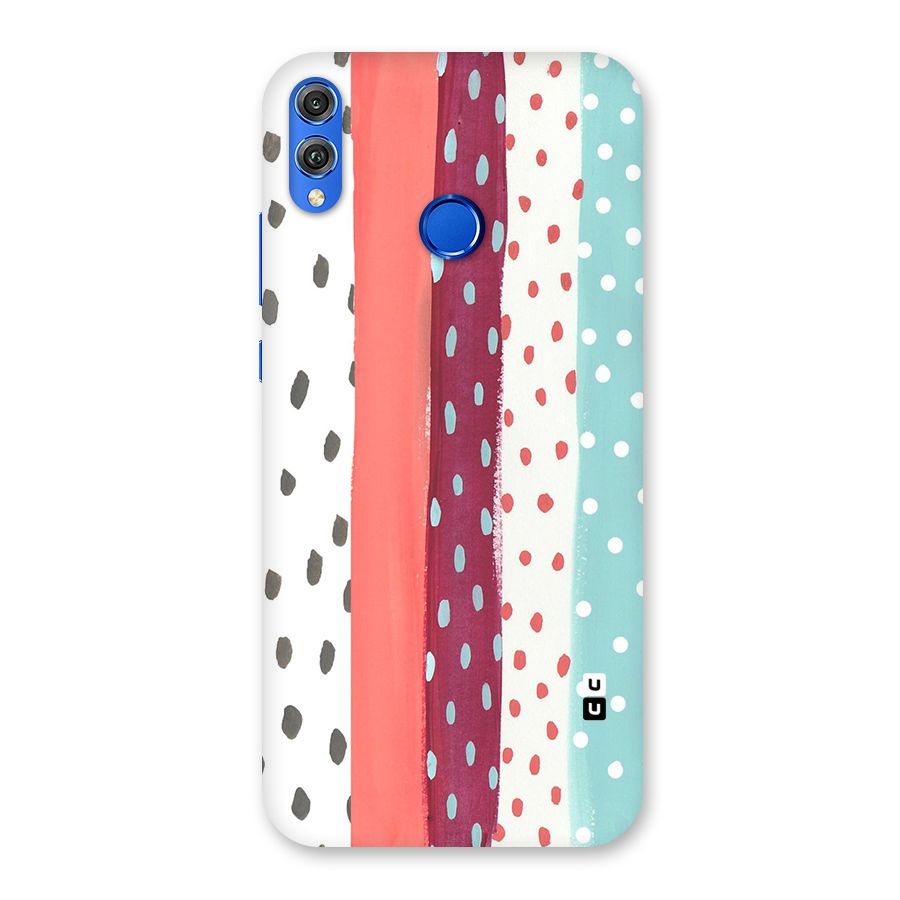 Polka Brush Art Back Case for Honor 8X
