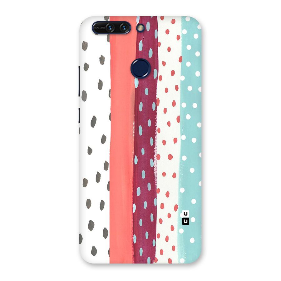 Polka Brush Art Back Case for Honor 8 Pro