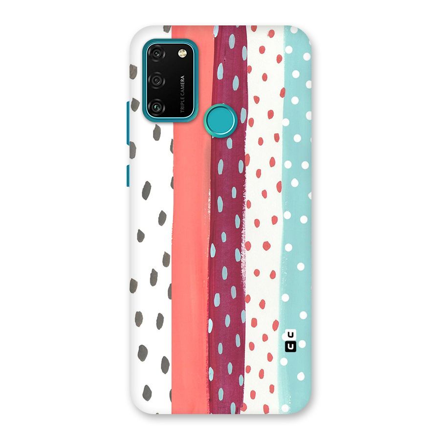 Polka Brush Art Back Case for Honor 9A